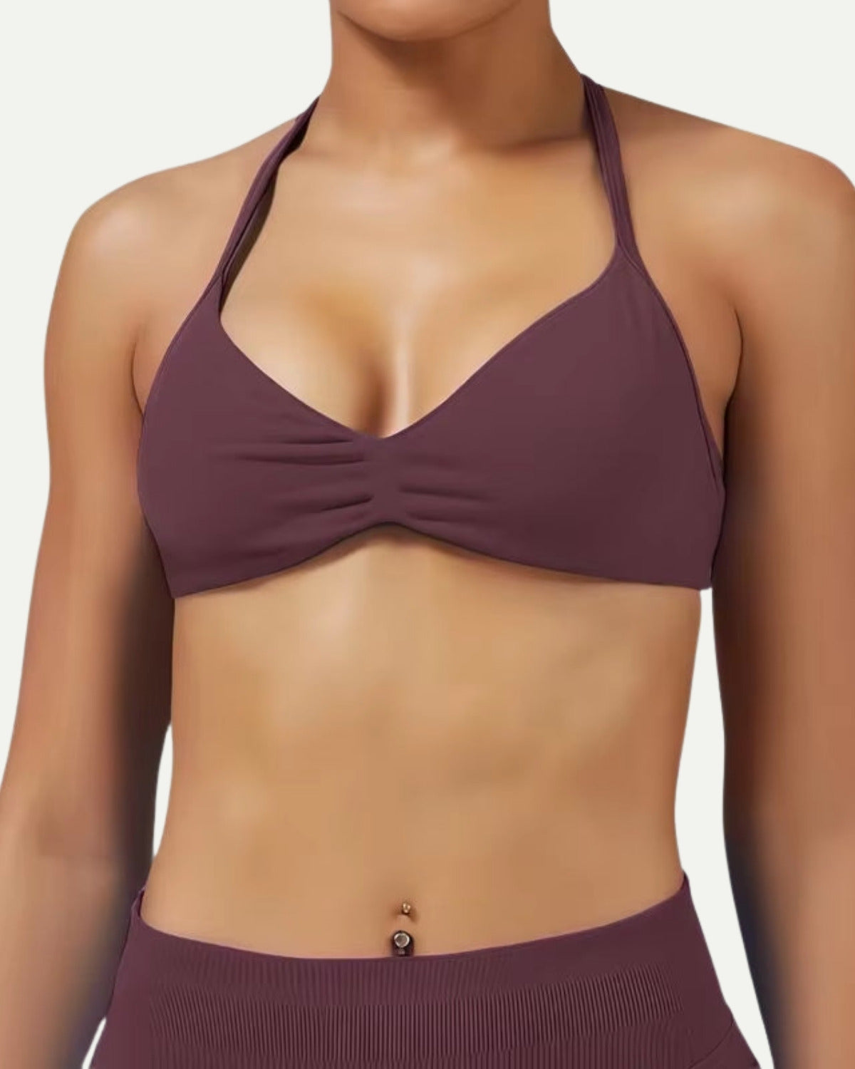 Sujetador deportivo halter de tirantes