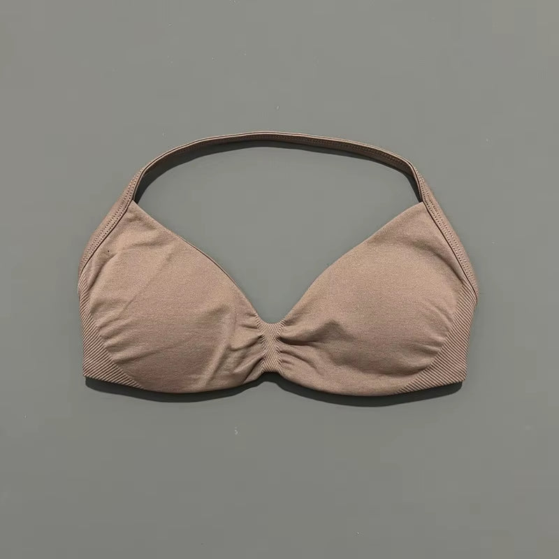Sujetador deportivo halter de tirantes