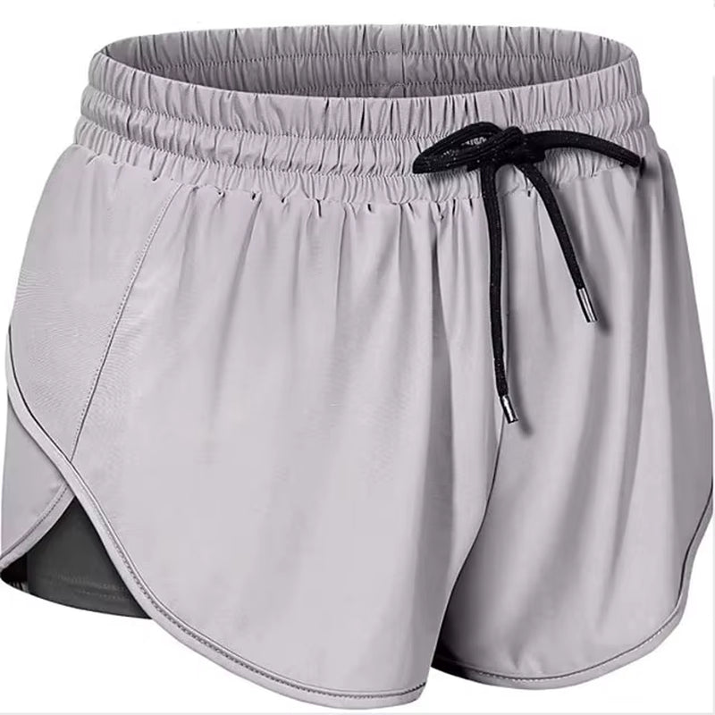 Shorts de running 2 en 1 de secado rápido