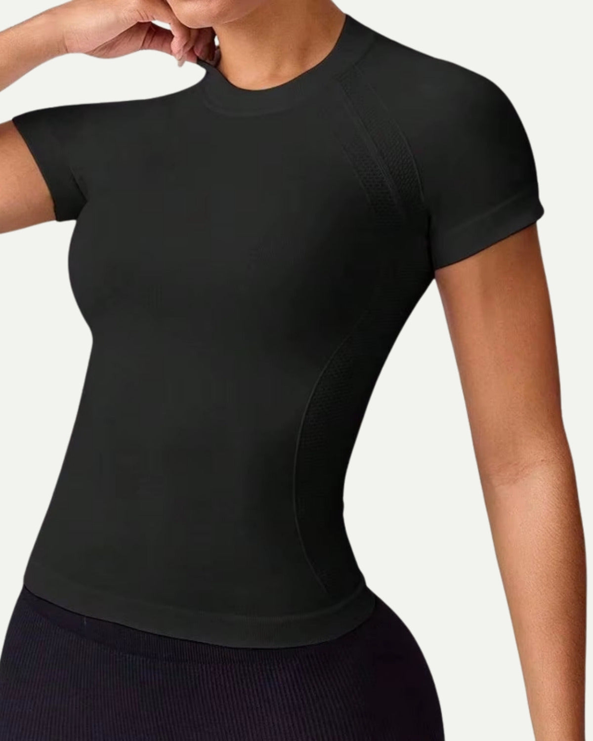 Camiseta deportiva de manga corta transpirable