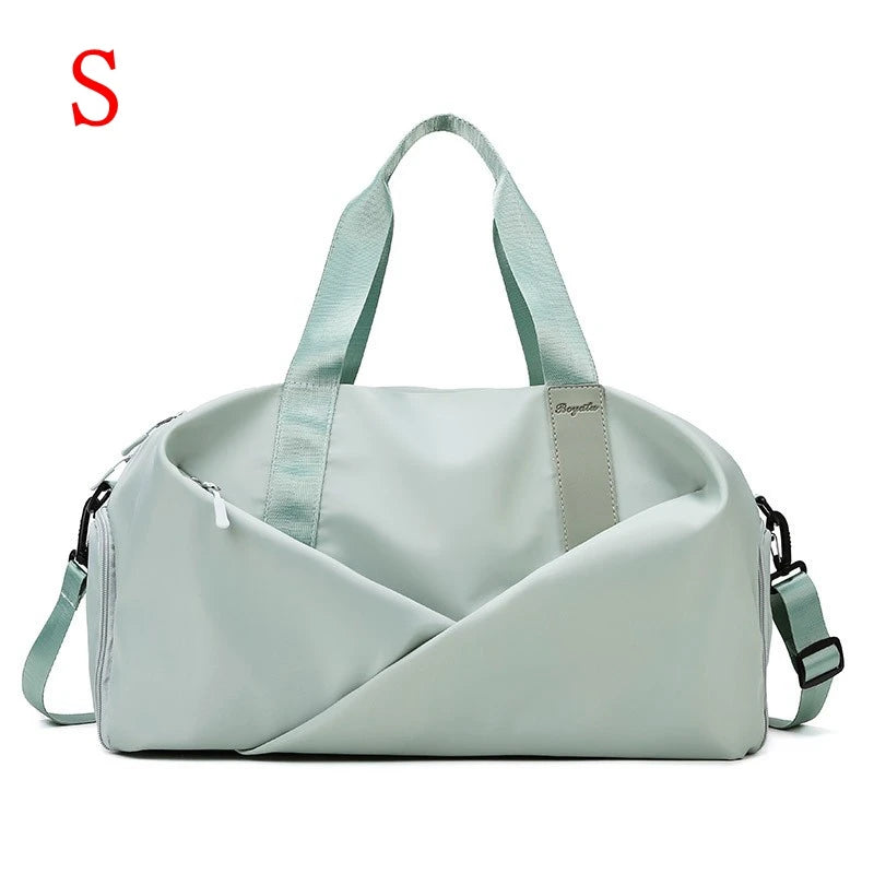 Bolsa de gimnasio con compartimento seco y húmedo
