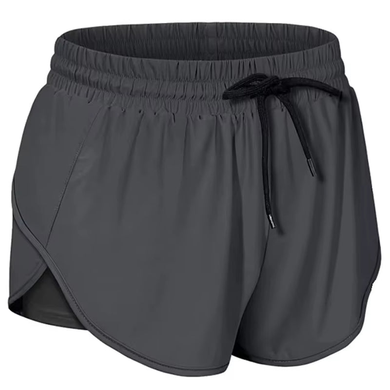 Shorts de running 2 en 1 de secado rápido